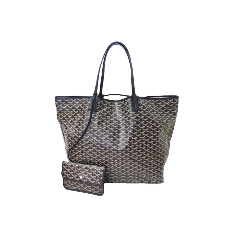 GOYARD Saint Louis tote bag herringbone coated canvas black